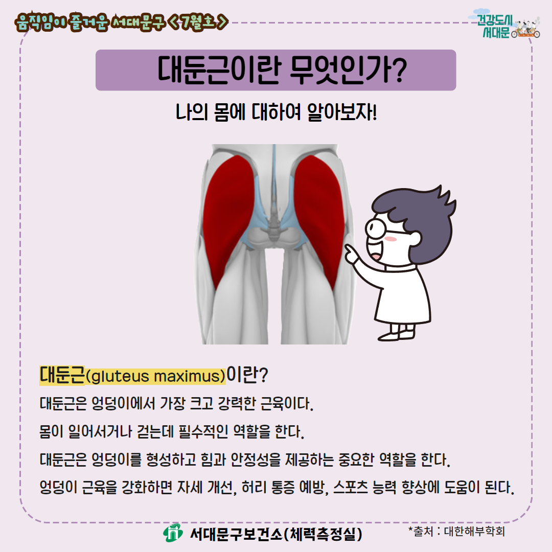 [움직임이 즐거운 서대문구 7월호] 건강 운동 챌린지